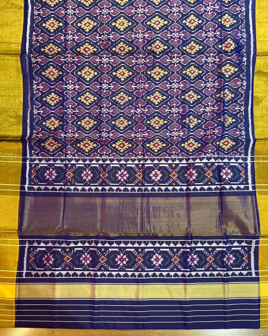 Handwoven Rajkot Patola Silk Saree - Seerat