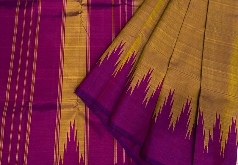 Arani pattu silky soft contrast border saree – www.vannamayil.com