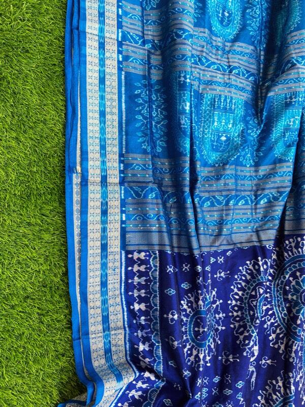 Traditional Pasapalli sambalpuri silk saree - Swadeshi Dhaaga | स्वदेशी धागा